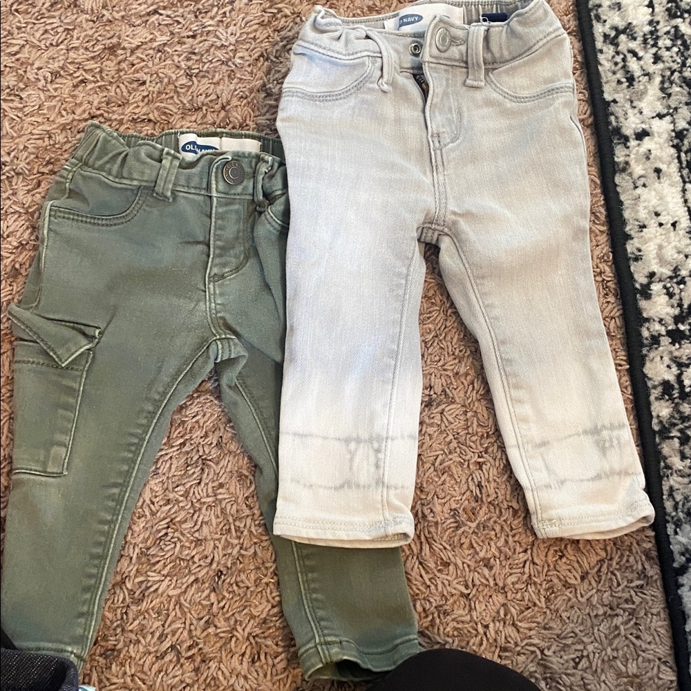 12 month baby girl jeans and outfit bundle
